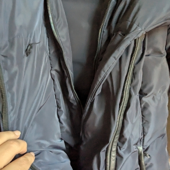 MACKAGE Black Warm Winter Contemporary Down Puffer Long Coat Size Small - Picture 5 of 13